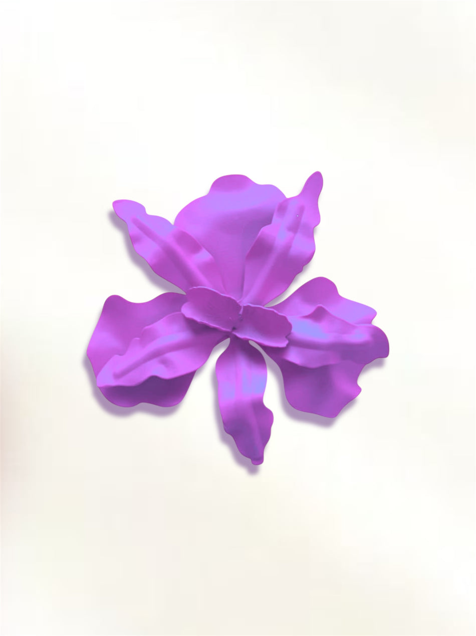 Orchid Flower Pendant 3 Inches, 1pc Chocker Included