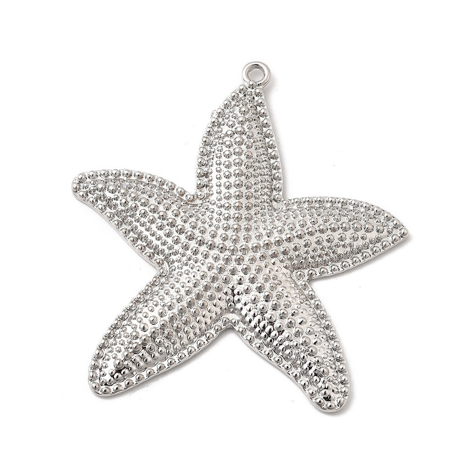 18k Gold Plated Starfish 63mm, 1pc