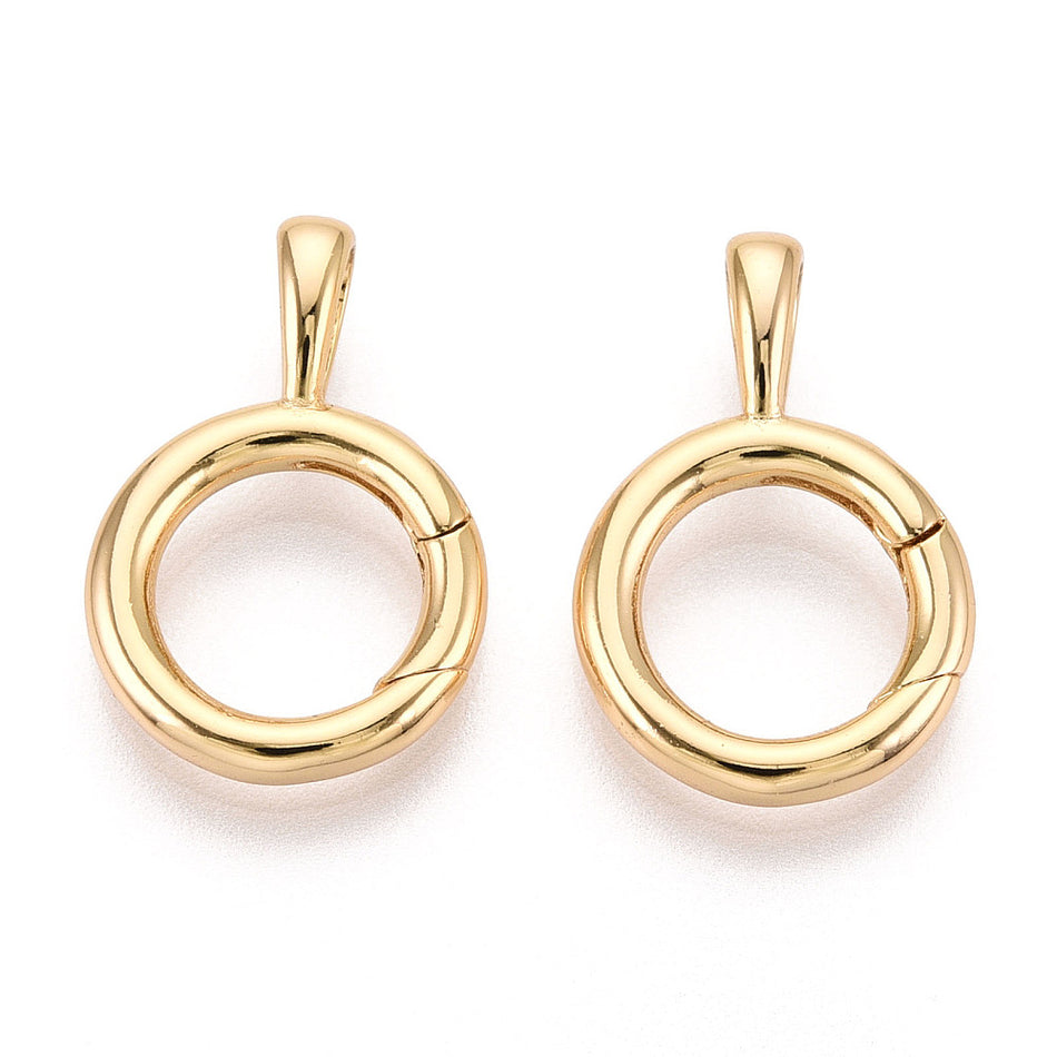 18k Gold Plated Self Closing Closure 51mm, 1pc
