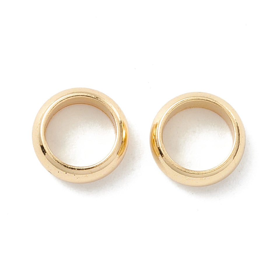 Stainless Steel Large Hole Beads, Spacer Beads, 7mm, 12pcs