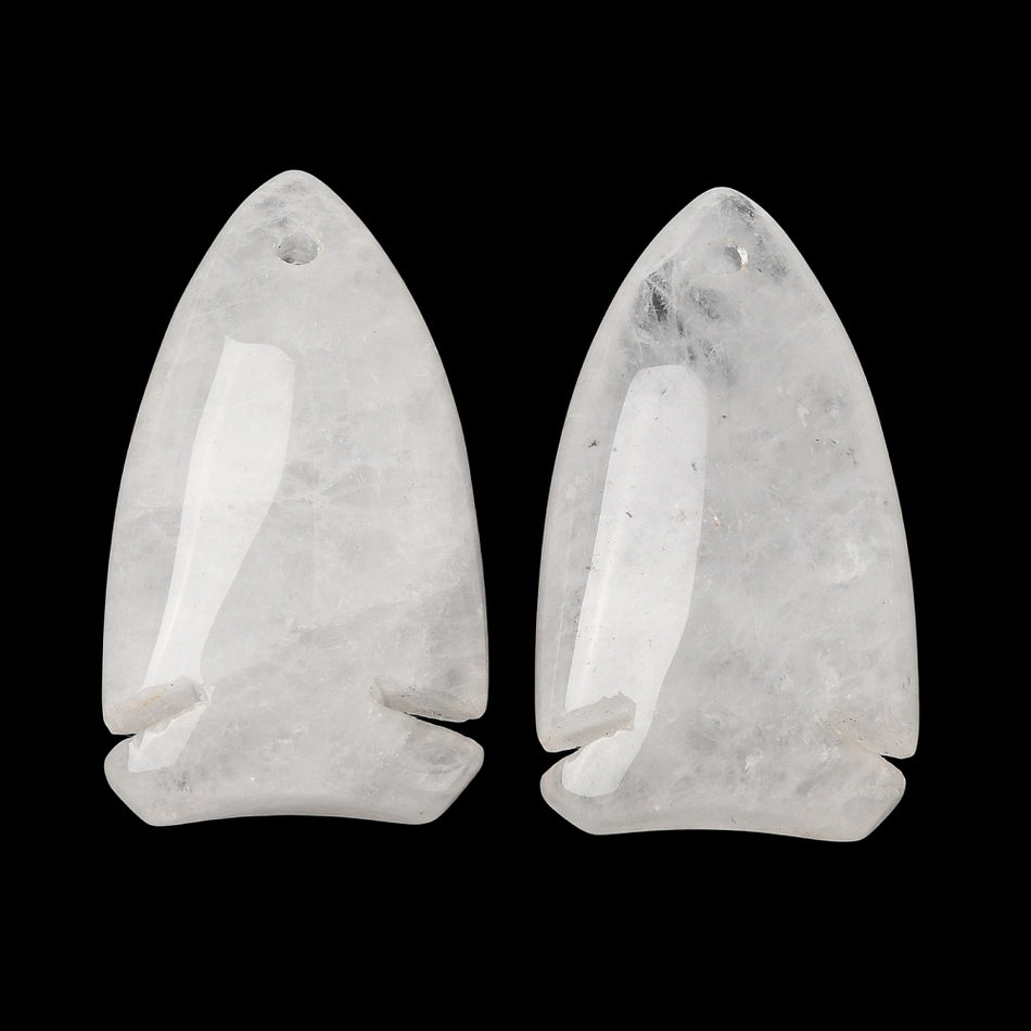 Natural Stone Pendants, Fish Charms, Size: about length 39~40mm, width 22mm, thickness 12mm, hole: 2mm. 1pc