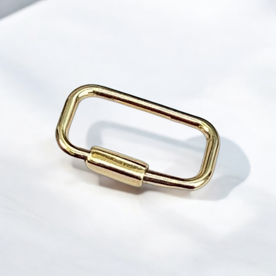 Stainless Steel Rectangular Screw In Clasp 25mm, 1pc – Damaris Beads