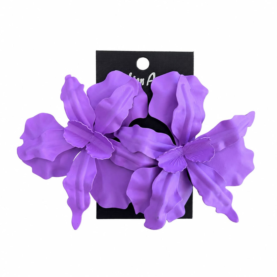 Orchid Earrings, 1 Pair