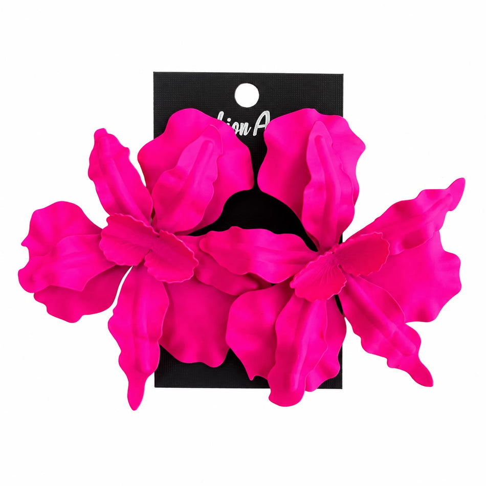 Orchid Earrings, 1 Pair