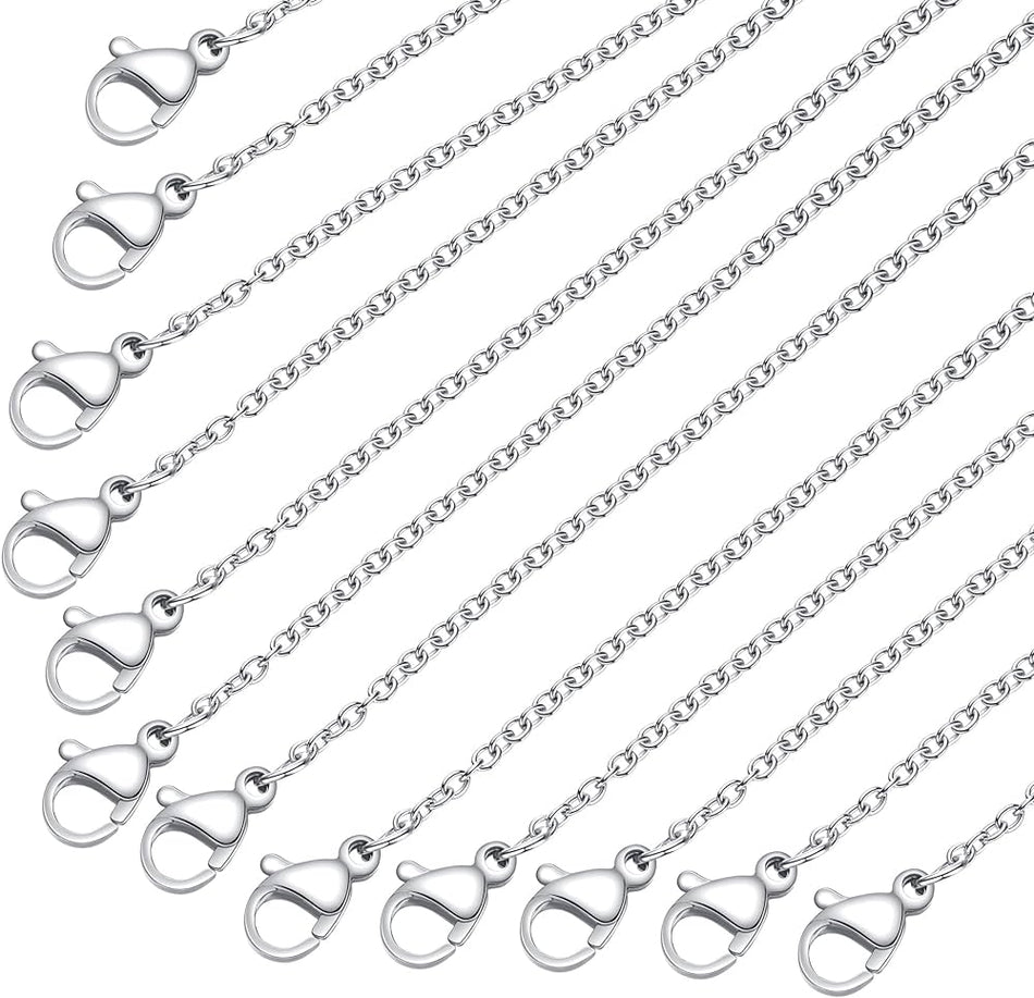 Stainless Steel Silver Chain, 17inches 1pc
