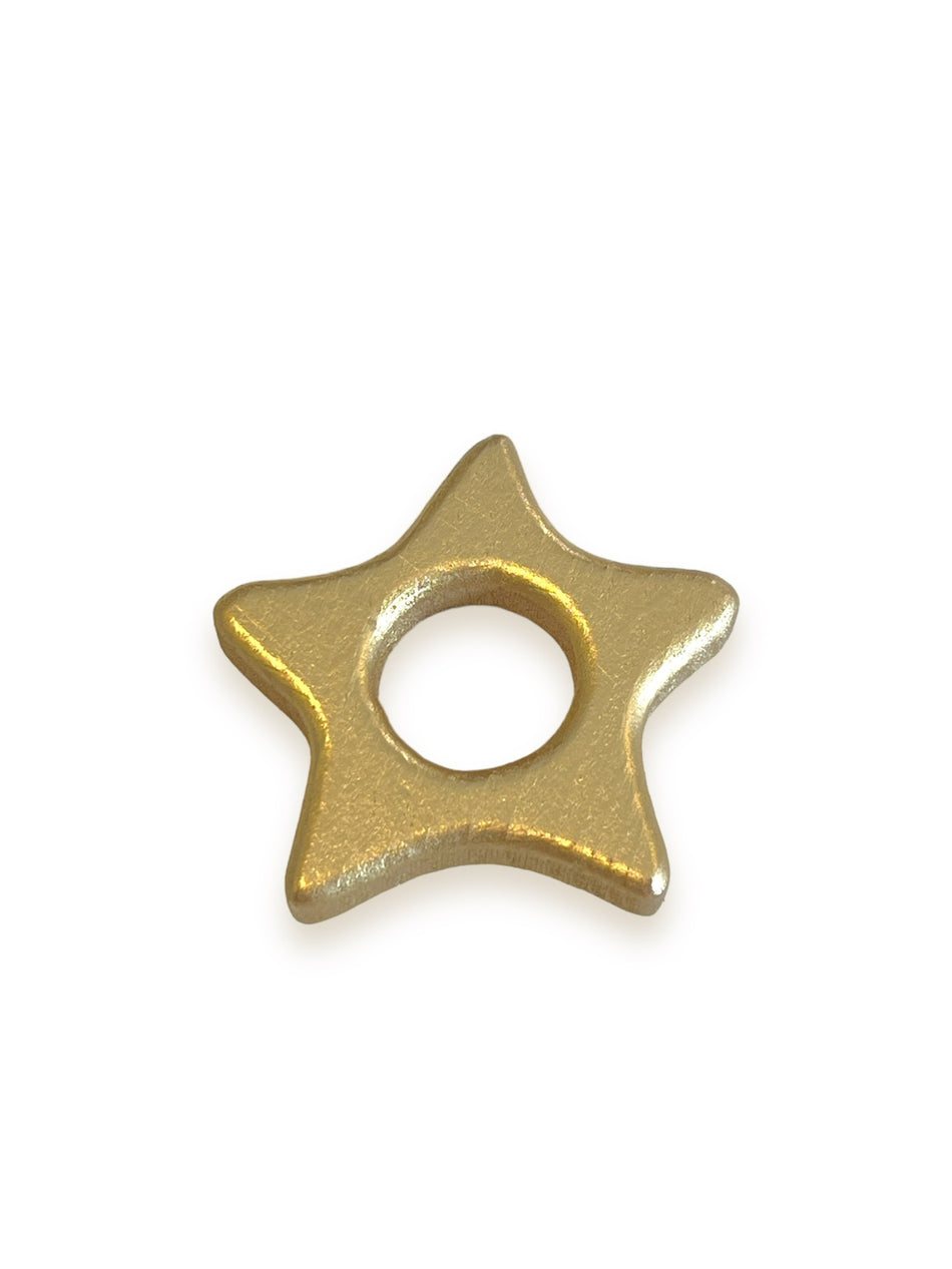 Wood Star Bead 50mm