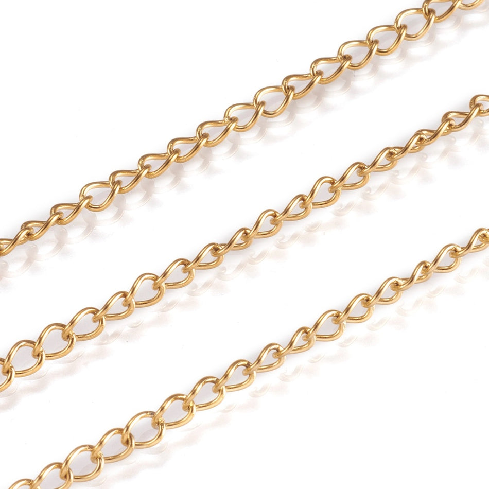 Stainless Steel Gold Chain Roll