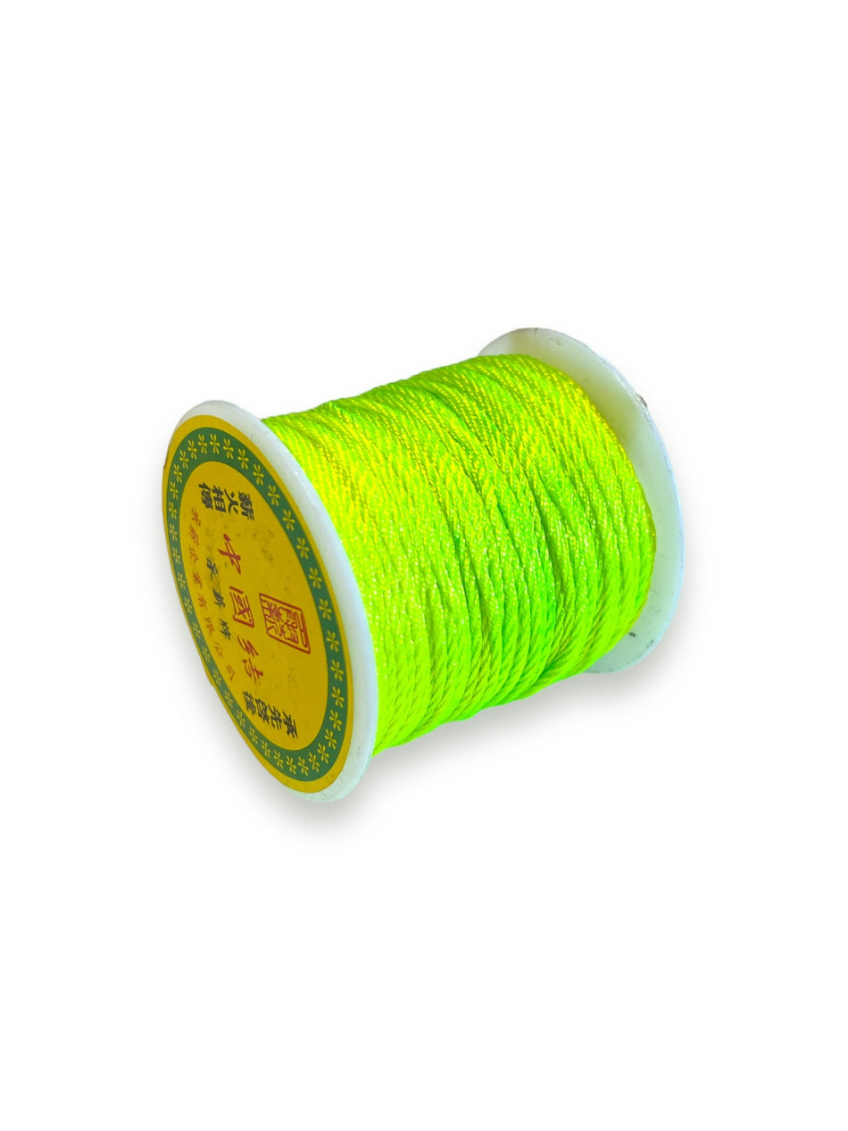 Cordón verde fluorescente, 1 rollo