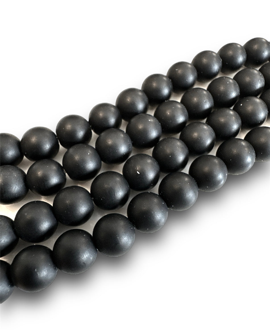 Round Matte Onyx Strand