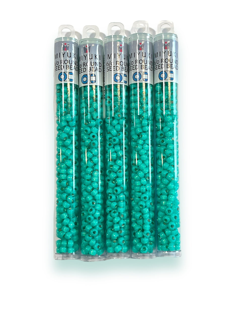 Turquoise Miyuki 6/0 Round Seed Beads