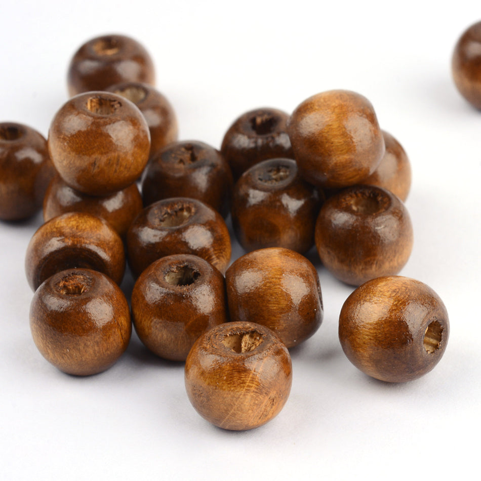 Wood Round Beads, 200pcs