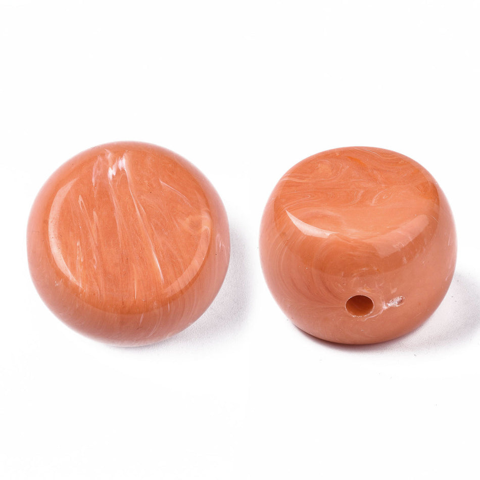 Flat Round Acrylic Beads 33mm, 1pc