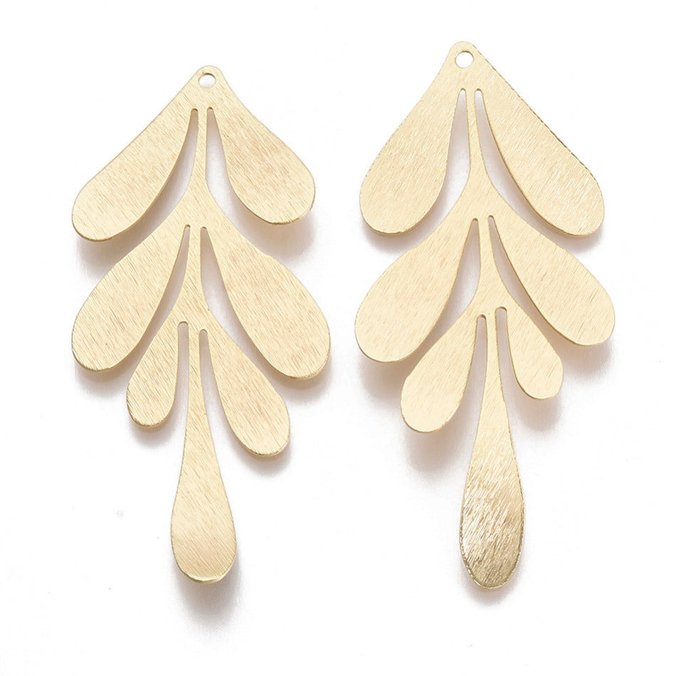 Gold-Filled Leaf Pendant, 1pc