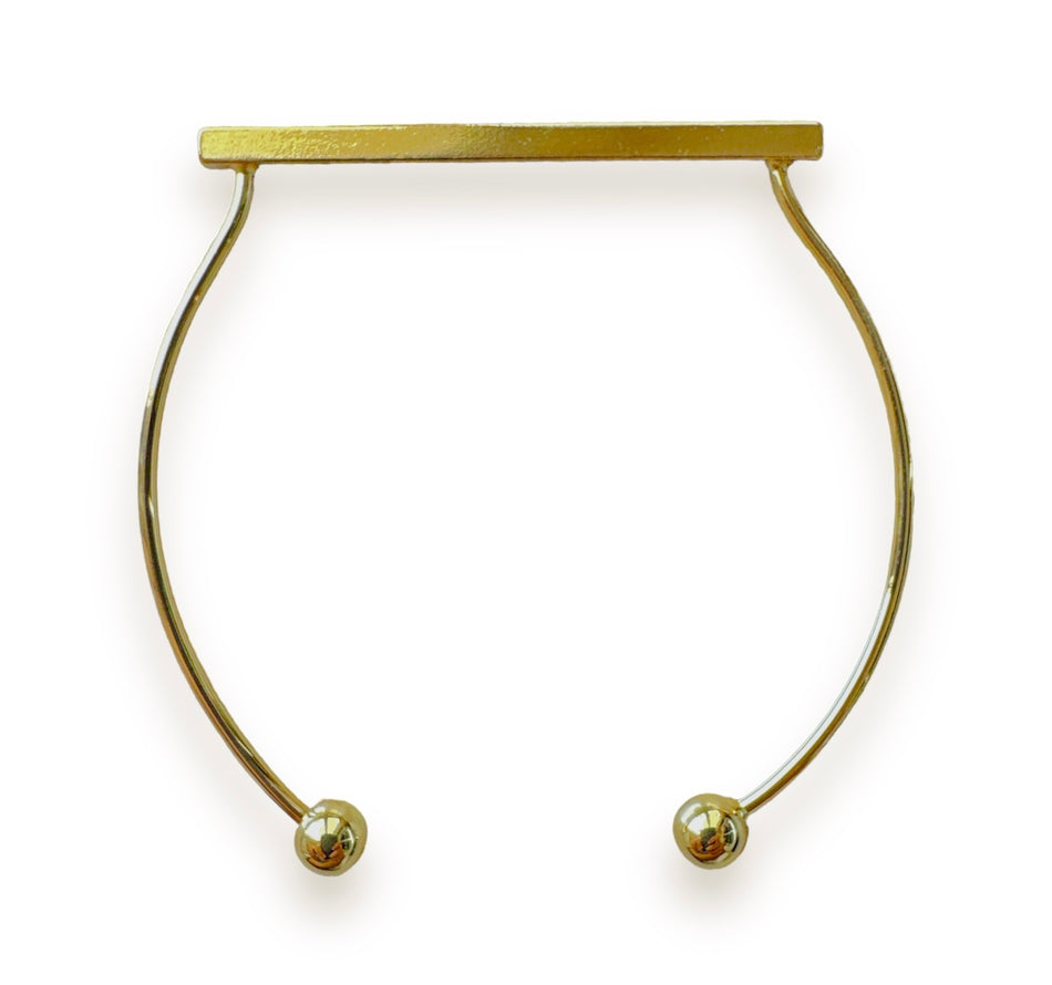 Modern Gold Cuff Bracelet