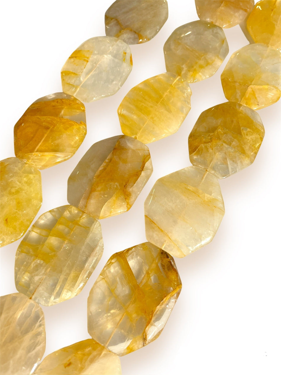 Yellow Large Quartz Strand, 50mm