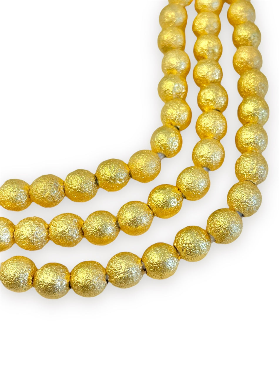 Gold-Filled Round Spacer Beads Strand, 10mm