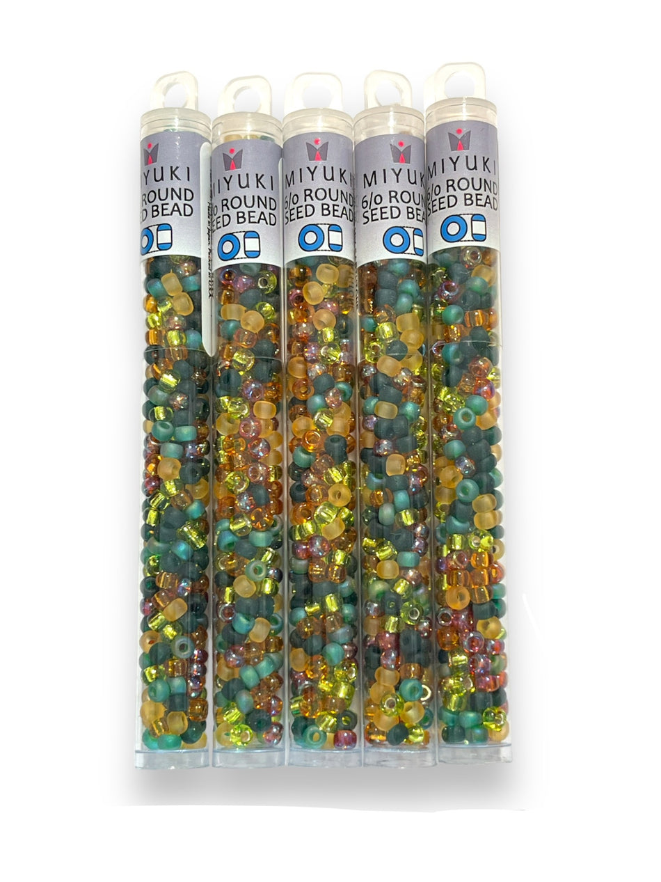 Autumn Mix Miyuki 6/0 Round Seed Beads