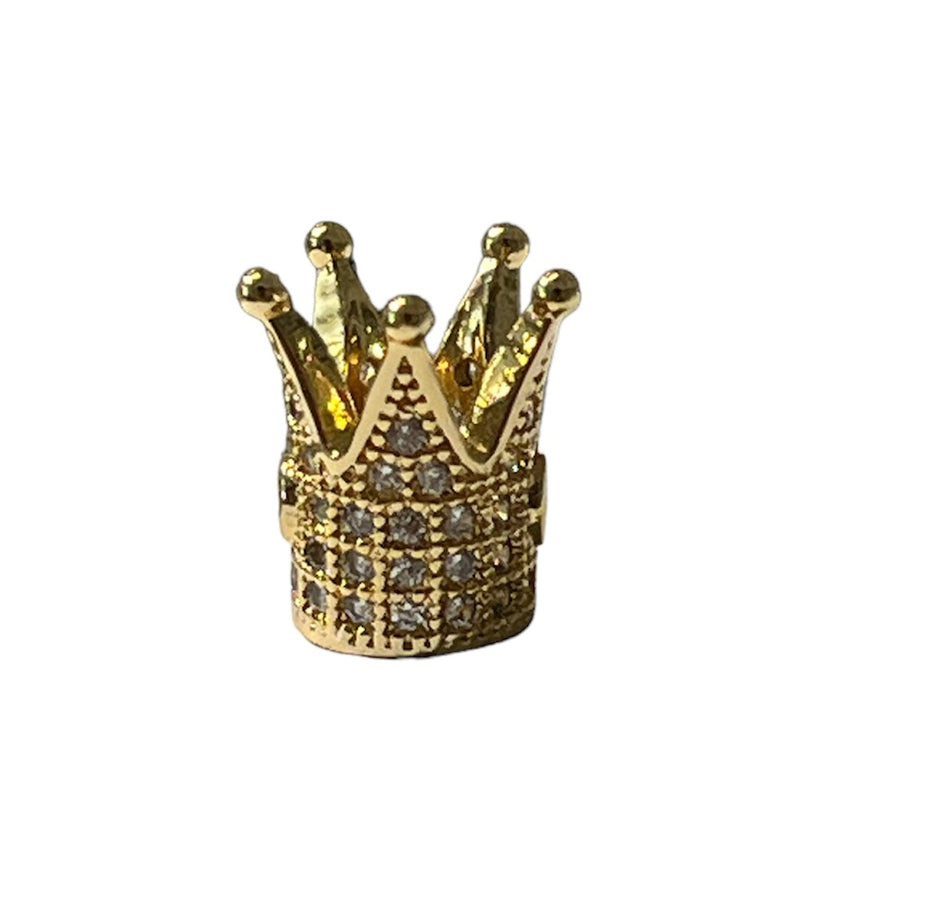 Zirconia Crown bead gold