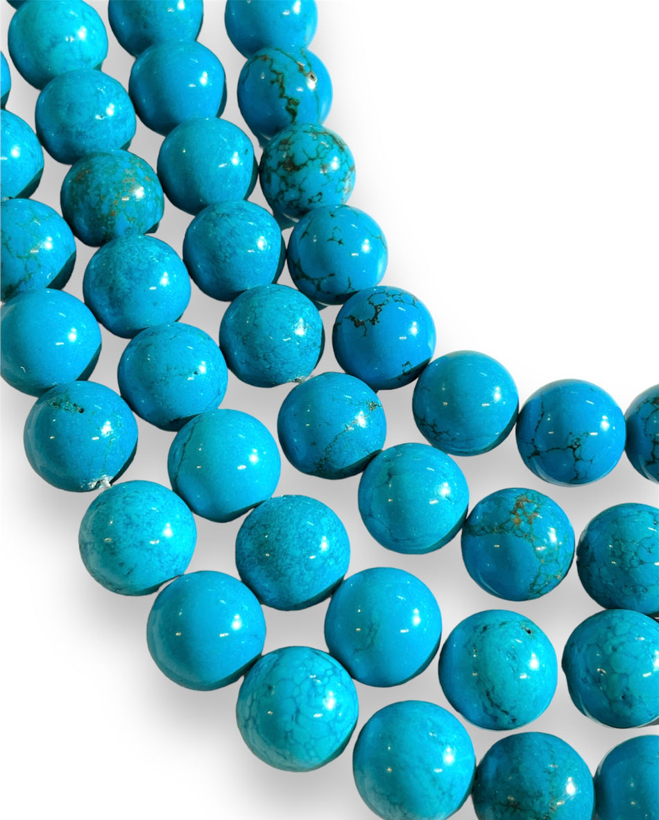 Turquoise Round Gemstone Strand