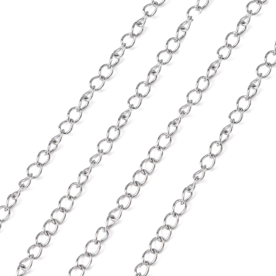 Stainless Steel Silver Chain Roll