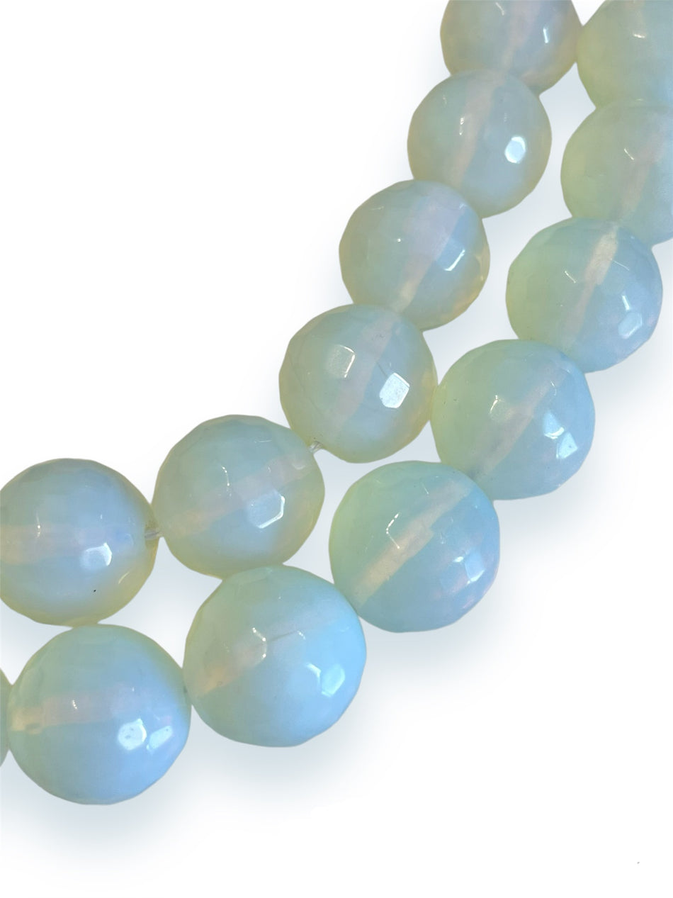 Faceted Opalite Bead, 1pc