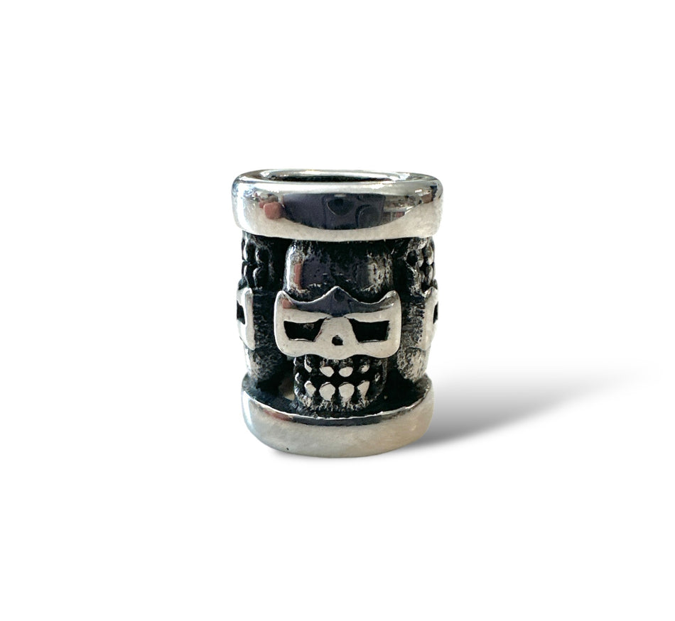 Stainless Steel Skull Spacer, 1pc