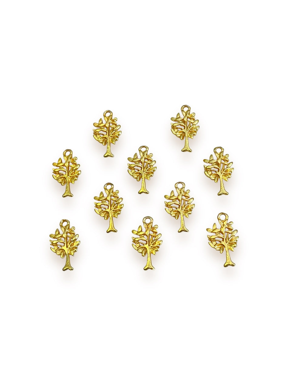 Gold-Filled Tree Pendant, 10pcs