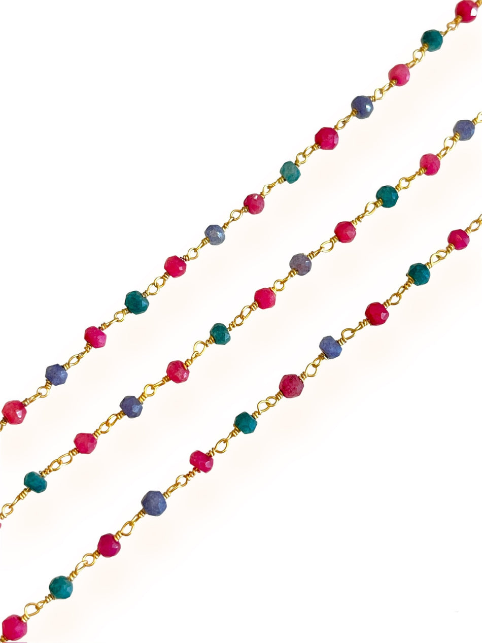 Gold-Filled Multicolor Chain