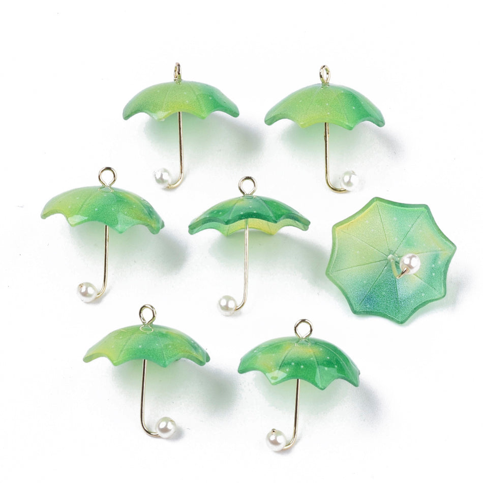 Mix Umbrella Pendants,20mm 3Pcs