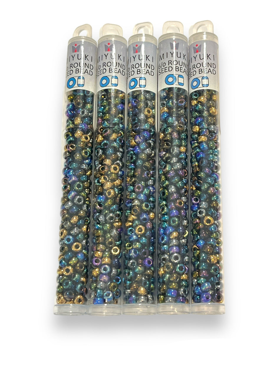 Dark Mix Miyuki 6/0 Round Seed Beads