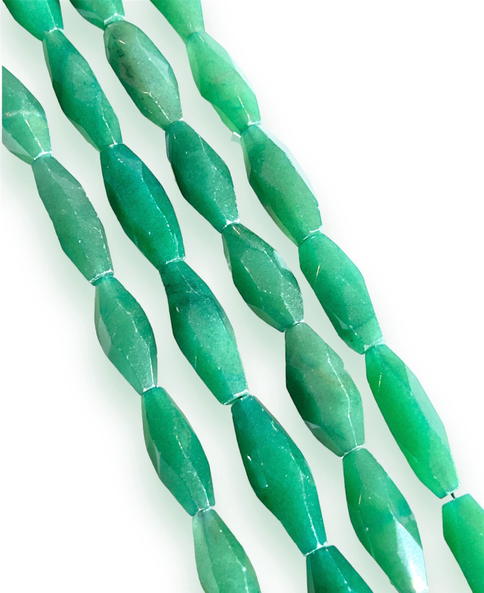 Green Bicone Aventurine Strand