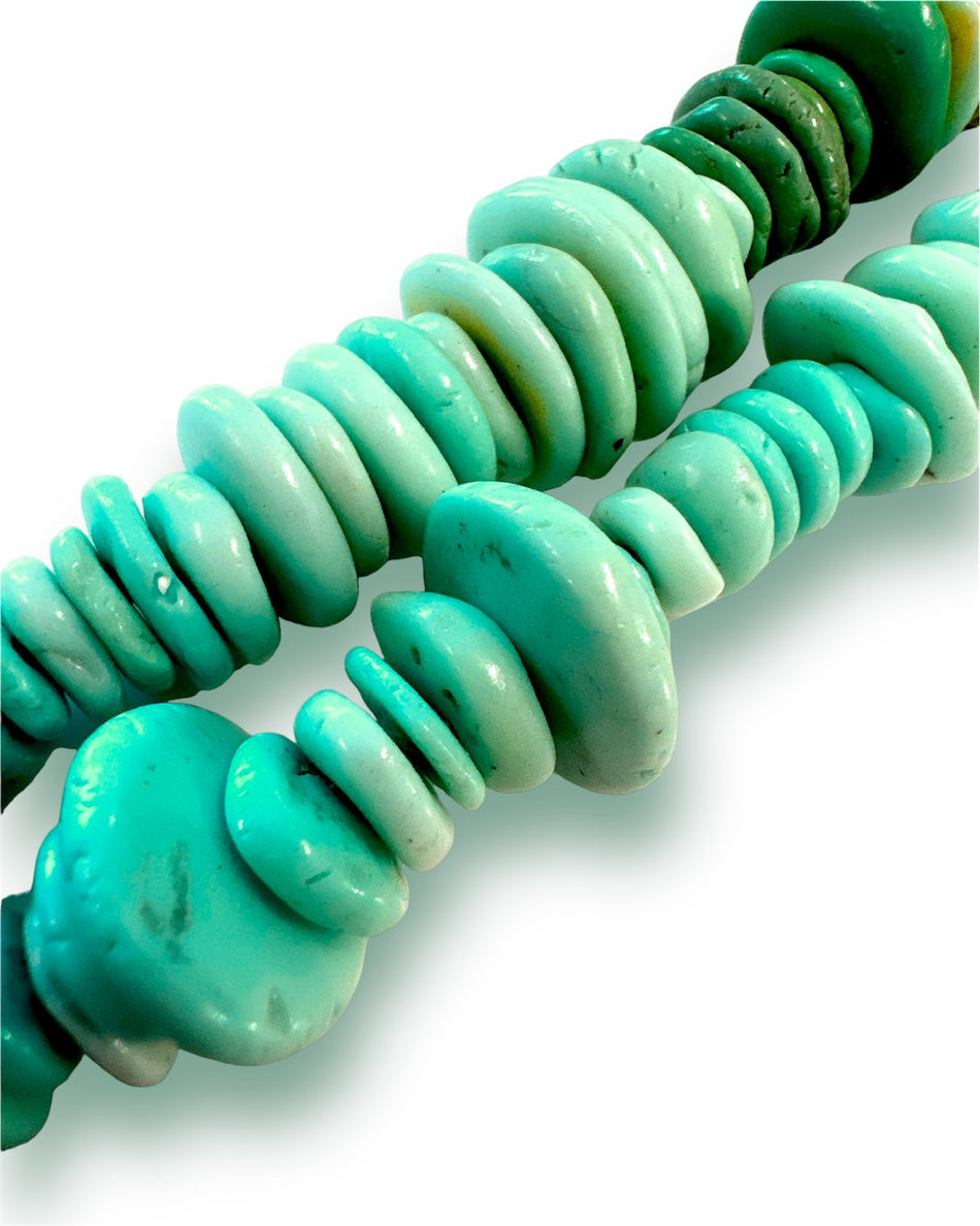 Blue Magnesite Disc Strand