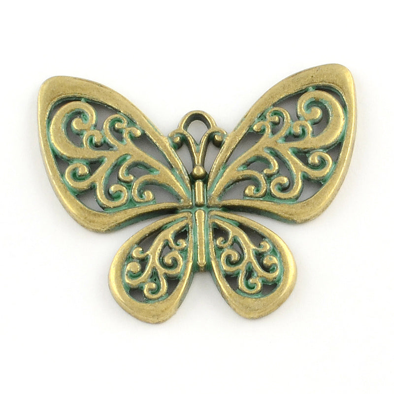 Colgante Mariposa Verdigris, 1ud