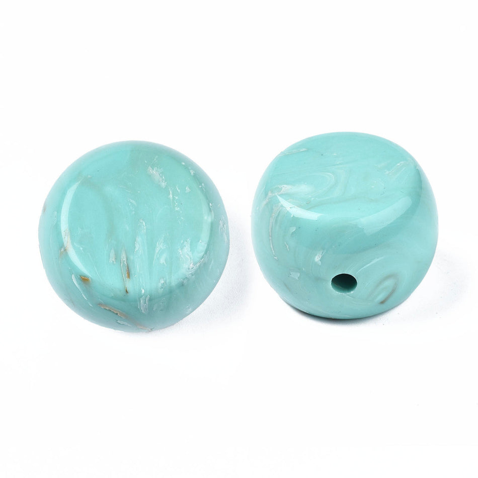 Flat Round Acrylic Beads 33mm, 1pc