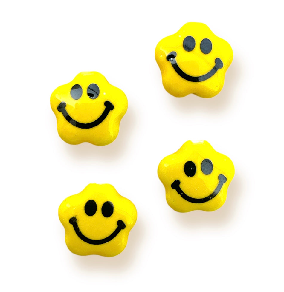 Flower Shape Smiley Ceramic