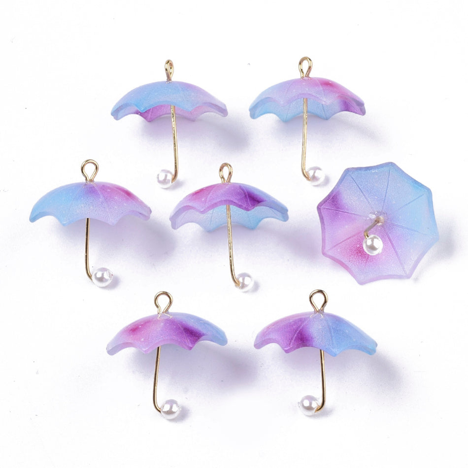 Mix Umbrella Pendants,20mm 3Pcs