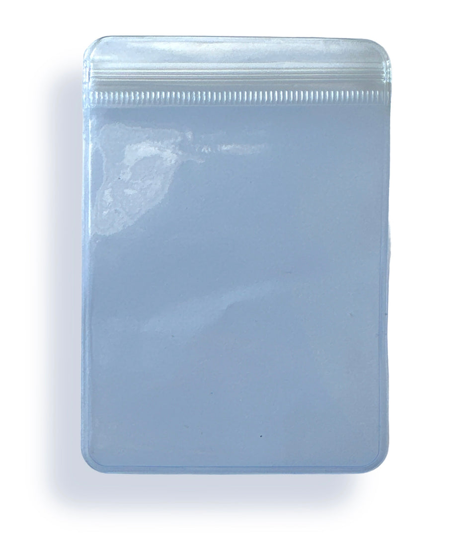 Blue Resealable Zip Lock Plastic Bags, 10pcs