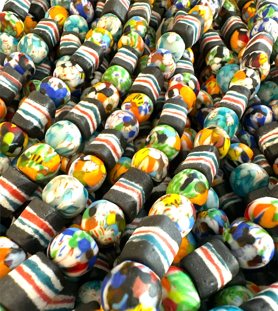 African Bead Mix Strand