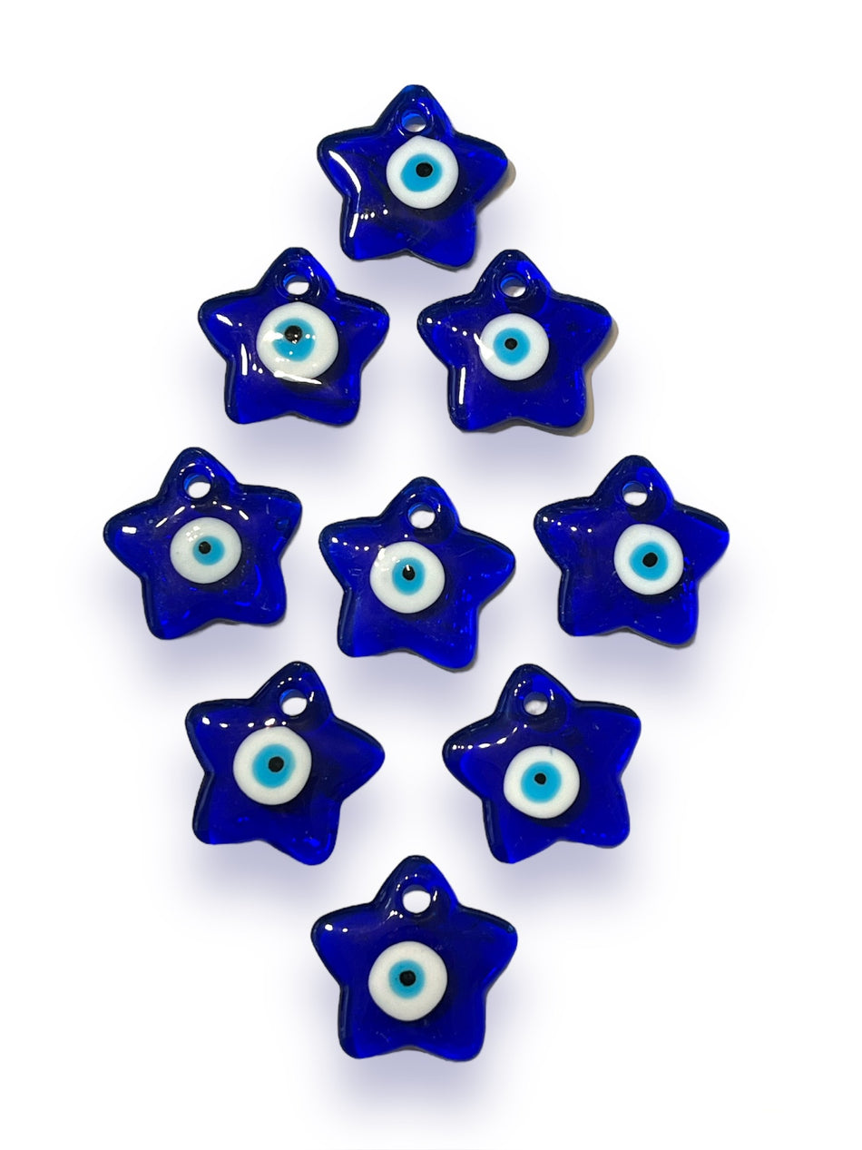 Star Evil Eye Pendant, 1pc