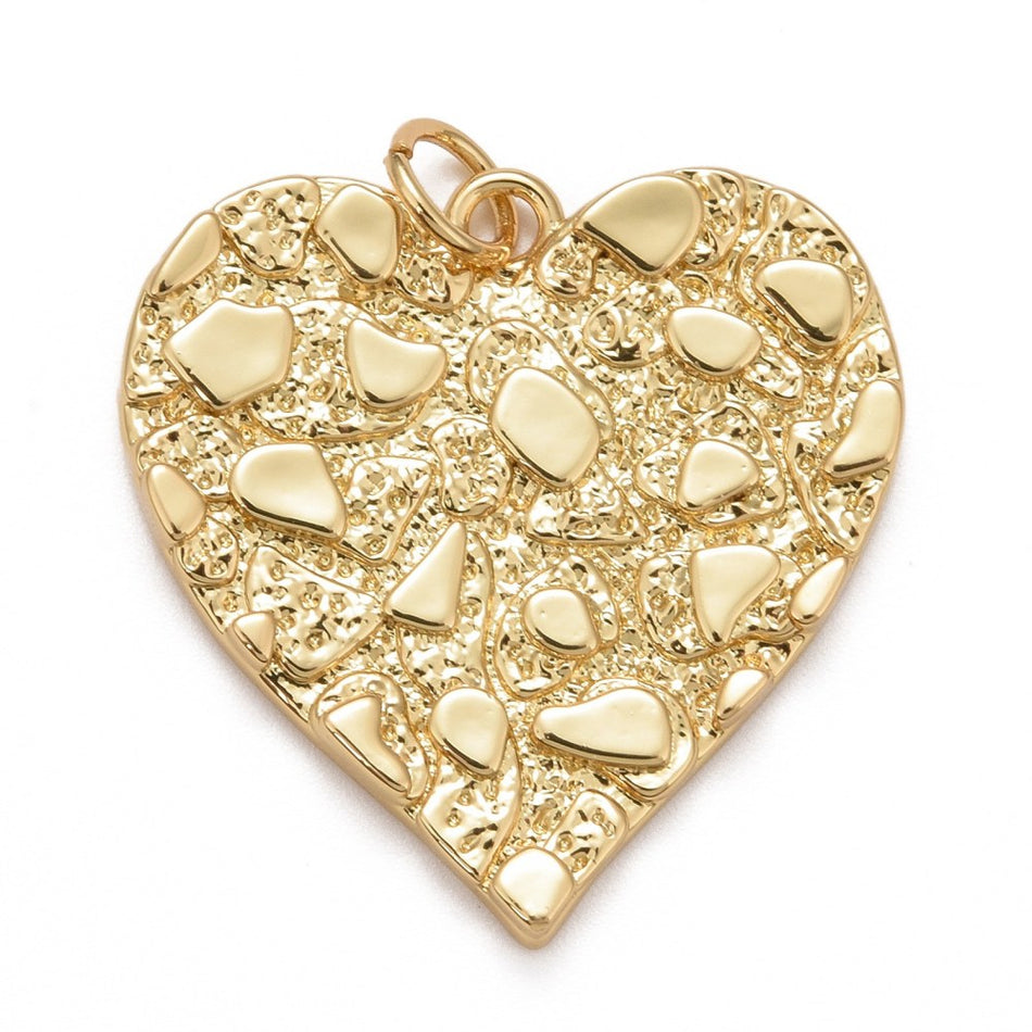 18k Gold-Plated Heart Pendant