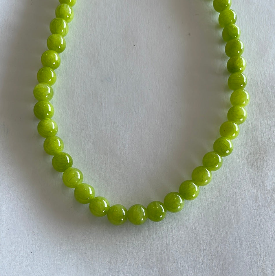 Kiwi Green Crystal 8mm