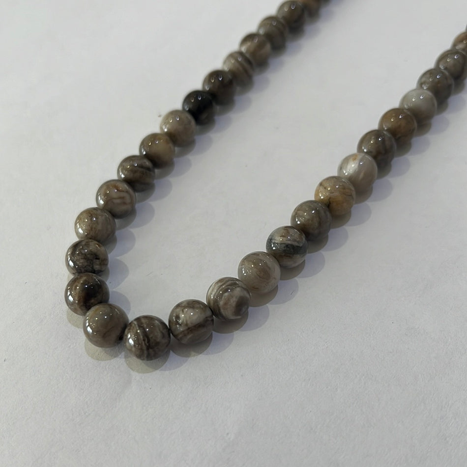 Grey Mix Gemstone 8 mm