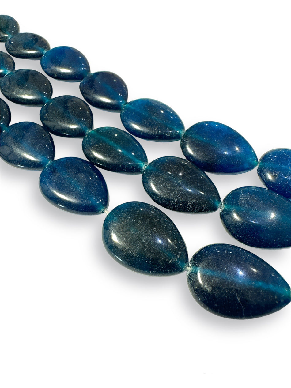 Blue Drop Jade Strand