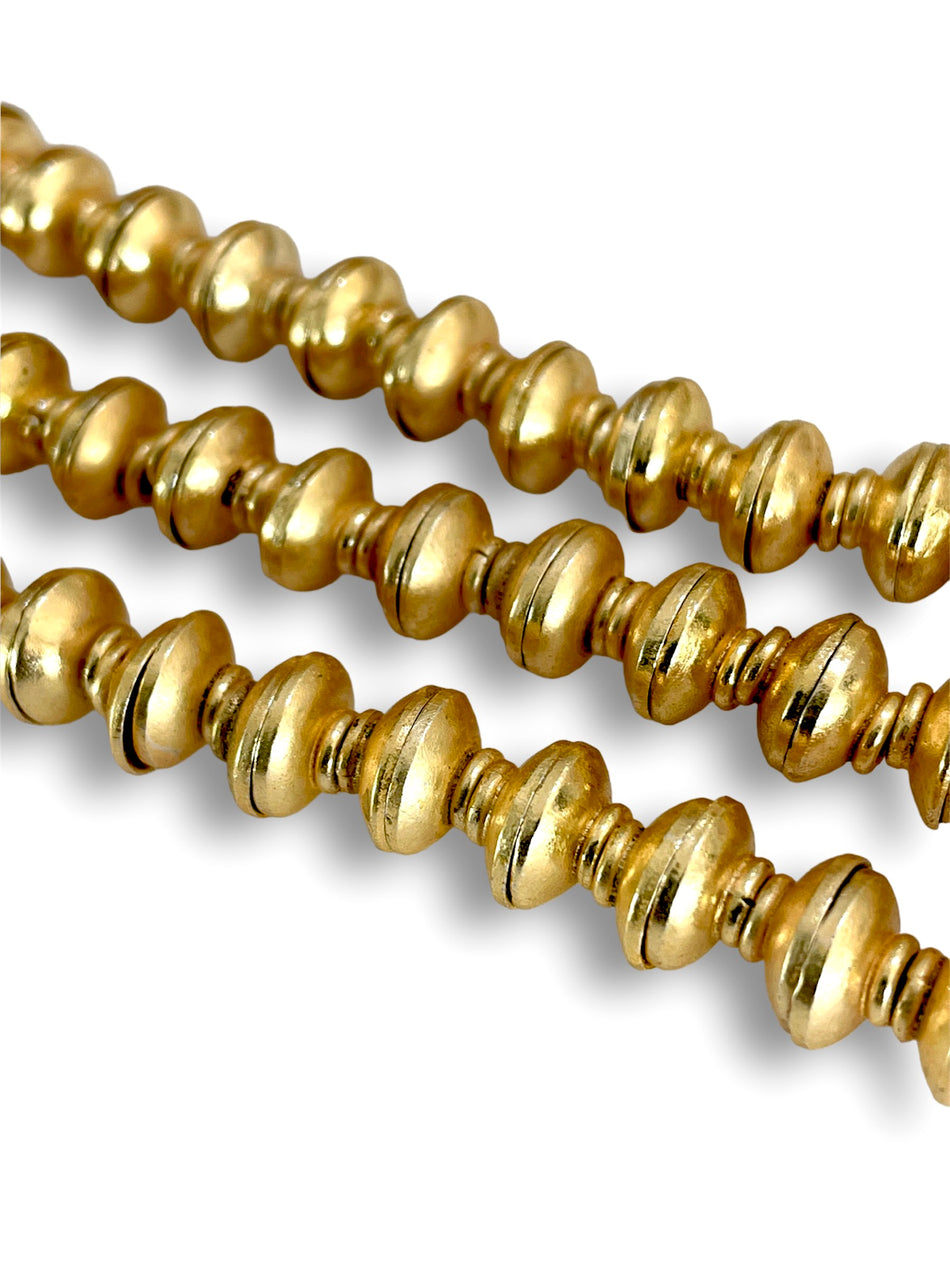 Gold Bead Cap Strand