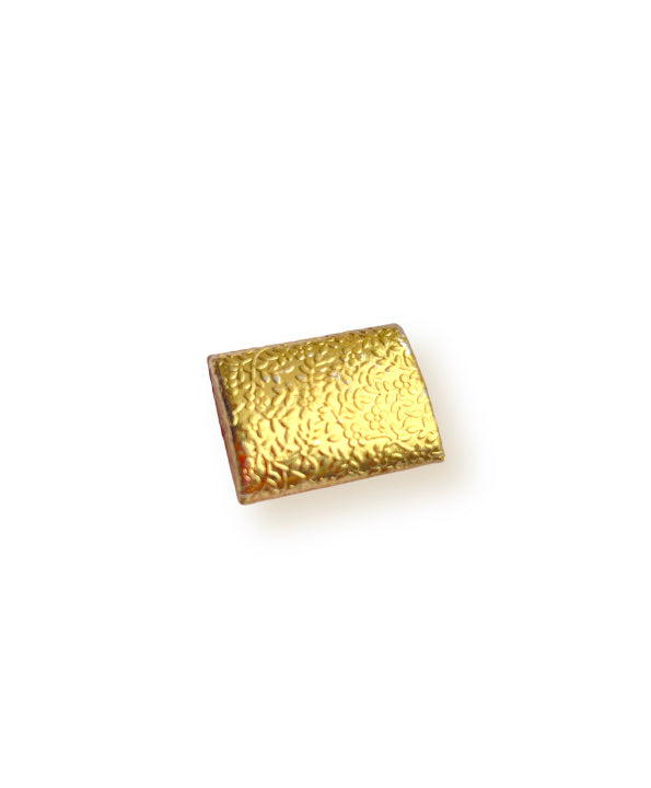 Focal rectangular bañado en oro de 32 mm, 1 pieza