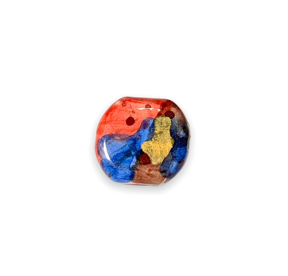 Ceramic Focal Point Bead 1pc