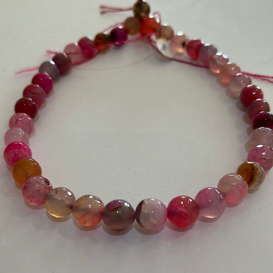 Pink Agate 8 mm