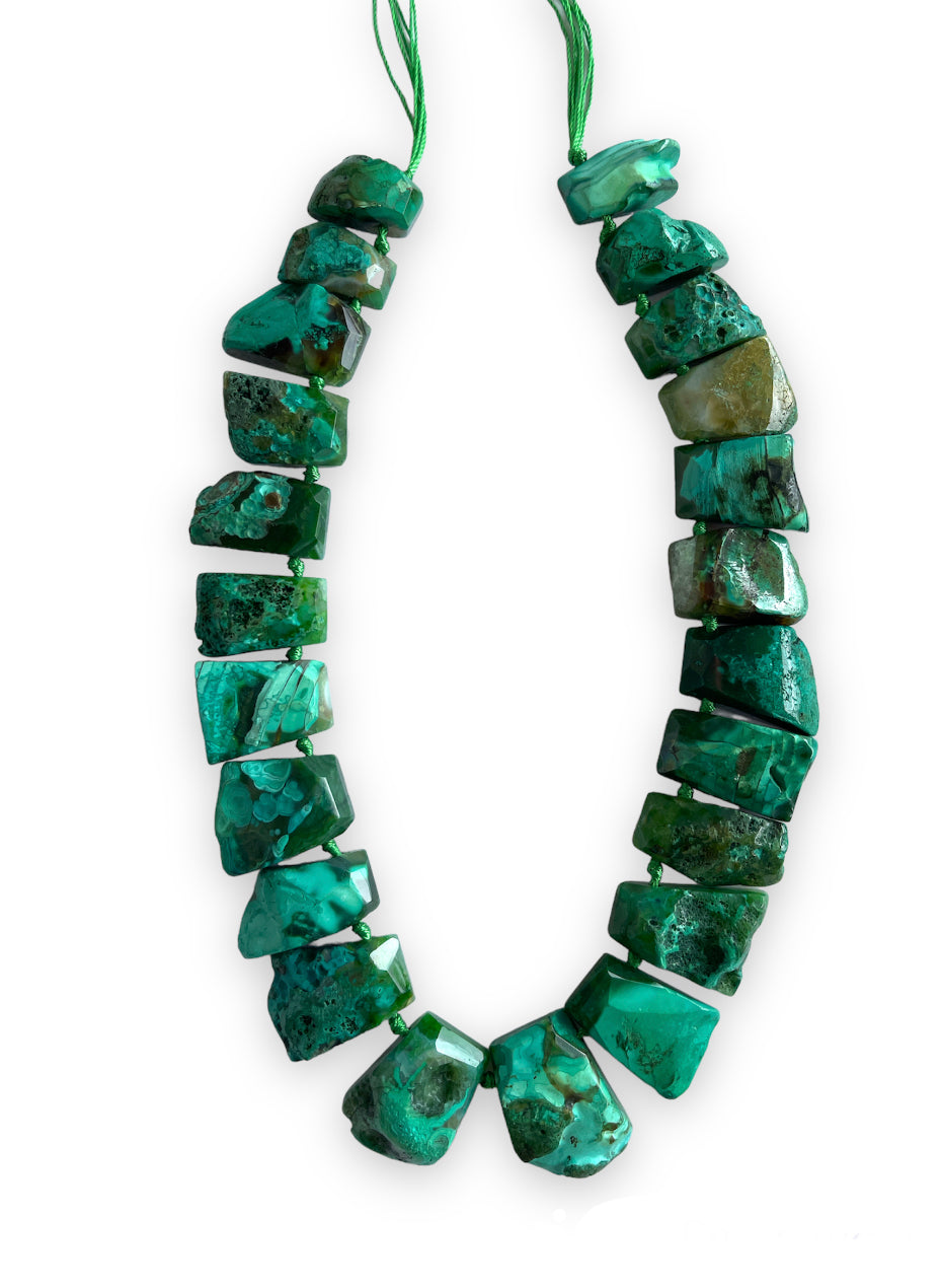 Green Agate Chunky Strand