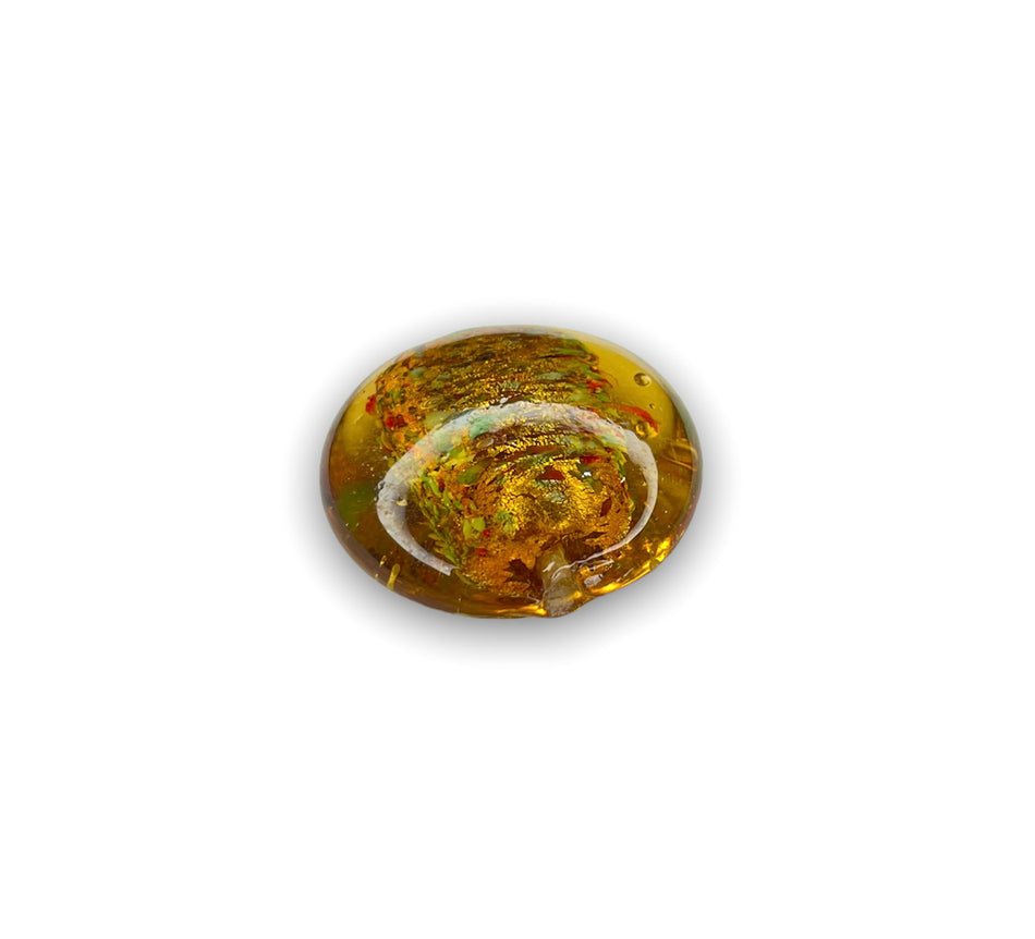 Round Amber Foil, 1pc