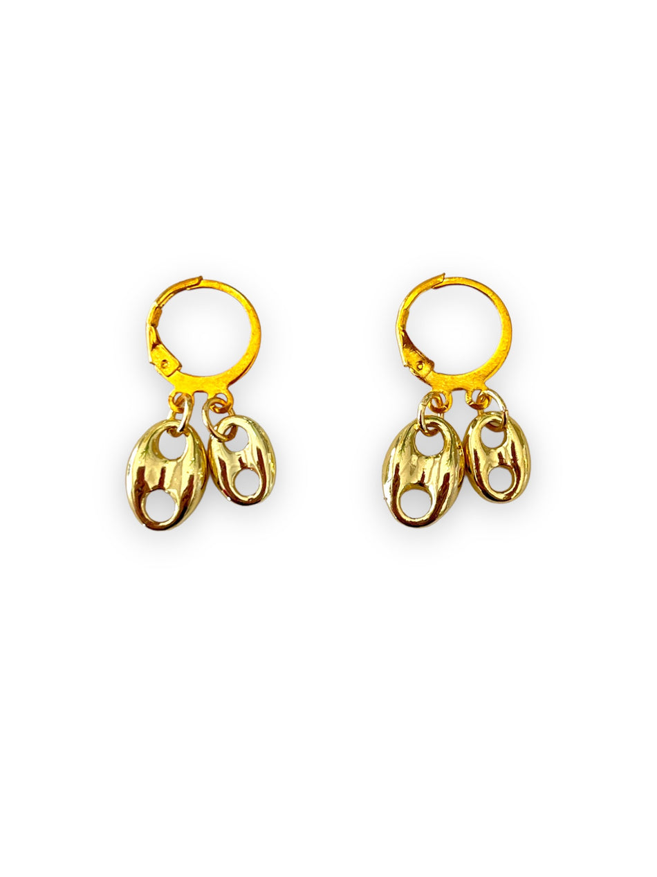 Gold-Filled Gucci Earrings, 1 Pair